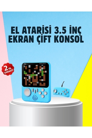 Mey İthalat 666 Klasik Oyunlu Mini Retro Konsol Büyük Ekran Desteği