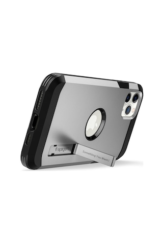 Spigen Apple Uyumlu iPhone 11 Pro İle Kılıf Tough Armor Xp Satin Silver
