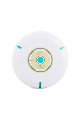 Geeroyoo Akıllı Sensörlü Kompakt Robot Süpürge - Otomatik Şarj, Sert Zemin & Halı İçin Beyaz