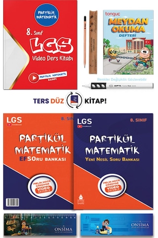 Partikül Matematik 8. Sınıf Lgs Efso - Yeni Nesil Soru Bankası - Partikül Matematik Video Ders Notları Set 2 Kitap Partikül Matematik 8. Sınıf Lgs Efso - Yeni Nesil Soru Bankası - Partikül Matematik Video Ders Notları Set 2 Kitap