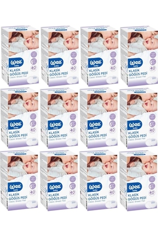 Wee Baby 132 Klasik Göğüs Pedi 12 x 40'lı