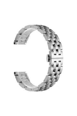 Galaxy Watch 46mm 22mm Uyumlu Krd-20 Metal Zore Kordon-siyah