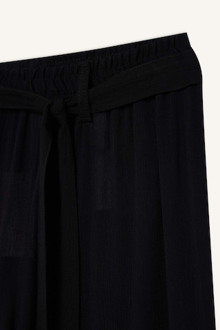 Defacto Culotte Geniş Paça Krinkıl Viskon Kapri C9565ax26smbk81 Siyah-bk81