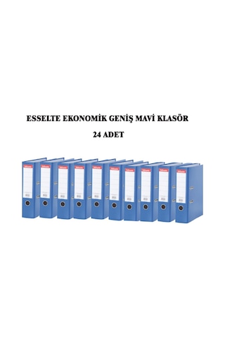 Esselte Ekonomik Mavi Geniş Klasör 24 Adet