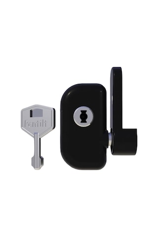 Pentilt Çift Açılım Pvc Pencereler için Çocuk Emniyet Kilidi Siya