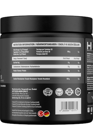 Hiq Nutrition Hıq Creatine Creapure 250g Unflavored