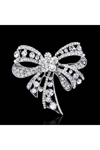 Kristal Rhinestone Yay Broş Pimi Damlama Yağ Bowknot Broş Rozeti Pin Mücevher Yapımı Giysileri Çantaları Malzemeleri Çok Renkli