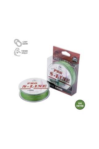 İp Örgü Misina - 4 Kat - Pro S-line - 100mt - 0.30mm - 18,16kg Çeker 29394008