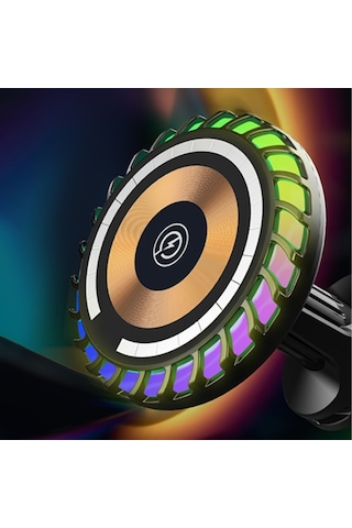 Ally W06 Magsafe Rgb 15w Kablosuz Hızlı Şarj Cihazı Ve Araç İçi