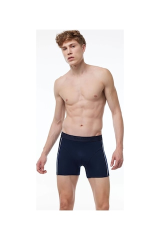 Malabadi 017 Erkek Biyeli Modal Boxer-Lacivert