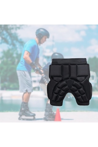 Trendooze Yastıklı Yastıklı Pedi Koruyucu Koruması Koruma Kalça Kalça Çocuk İa Siyah