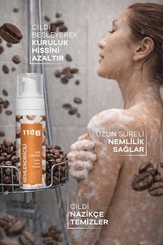 Tto -X Nemlendiricili Duş Köpüğü Bal&Latte Kokulu 200Ml