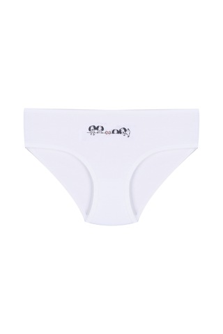 Koza İç Giyim Kız Çocuk 3'lü Penguen Desenli Slip 1050 Pembe - Beyaz