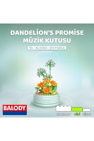 Balody Dandelion S Promise Müzik Kutusu Yapı Bloğu Seti 372 Parça