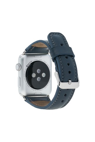 Bloomband Celeste Blue Deri Apple Watch Uyumlu Kordon-44/45/46/49mm