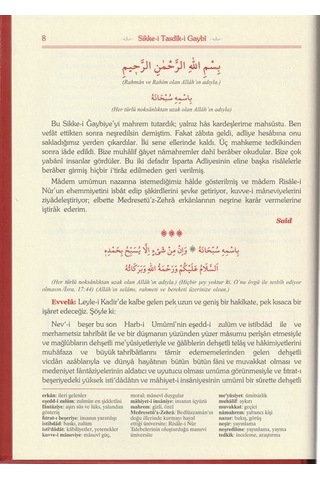 Sikke-i Tasdik-i Gaybi, Risalei Nur Külliyatından Orta Boy, T...