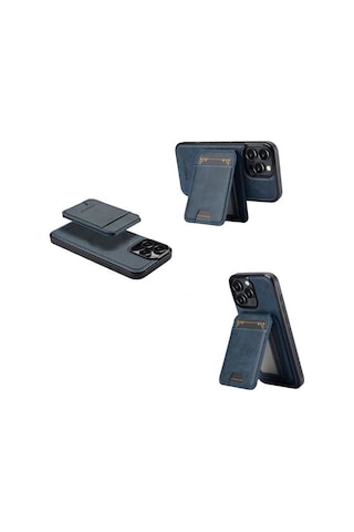 Teleplus Apple Uyumlu iPhone 13 Kılıf Capella L3 Serisi Mıknatıslı Kartlıklı 2-1 Kapak