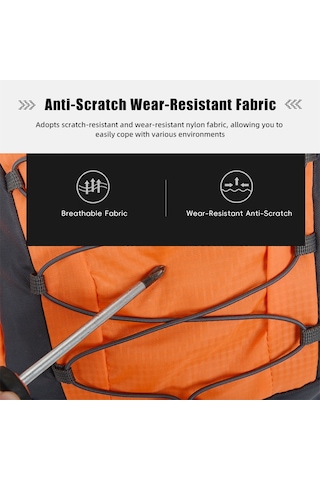 Weikani Açık Havada Yürüyüş Sırt Çantası 20l Su Geçirmez Kamp Siyah