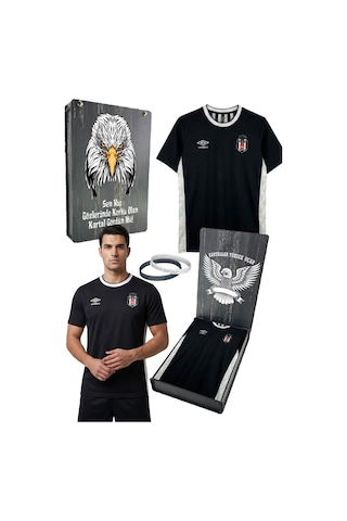 Beşiktaş Lisanslı Umbro Siyah Forması Uv Kutu Ve Bileklik