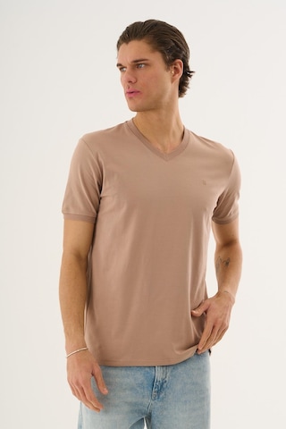 Alexander Gardi V Yaka Basic T-shirt Bej