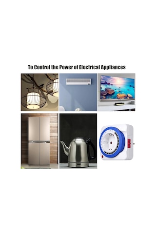 Reedark Otomatik Zaman Ayarlı Mekanik Priz - 24 Saat Şarj Kontrolü Gmt01a-gr