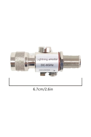 Wangxi 0-6 Ghz Koaksiyel Yıldırım Arrester N-male N-female Anten Koruma 4g 5g Wi-fi