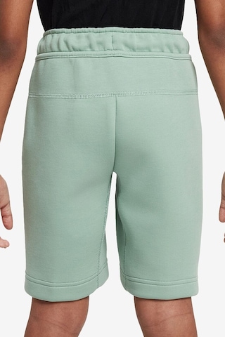 Nike Sportswear Tech Fleece Unisex Kid's Short Blue Çocuk Fermuar Cepli Şort Yeşil Yeşil