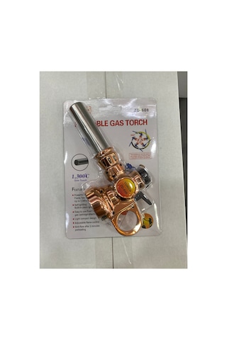 Senbang Zd-608 Premium Torch Pürmüz Başlık Kamp Gazı Kartuşu Uyumlu Profesyonel Alev Tabancası Altın