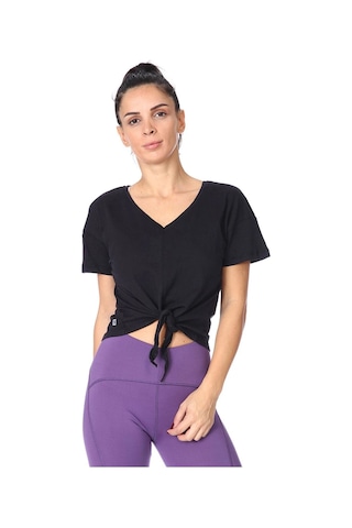 Sportive Bagtee Kadın Günlük Stil Tişört 711028-syh Siyah