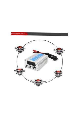 Ulzyvf 100w Taşınabilir Araba İnvertörü 12v'den 220v'a Çevirici