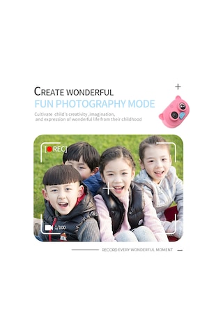 Vkemall Yeşil Çocuklar İçin Dijital Kamera - 1080p Hd, 2 İnç Ips Ekran, 500w Piksel, 800mah Pil, 3m Su Geçirmez, 16gb Hafıza Kartı Dahil