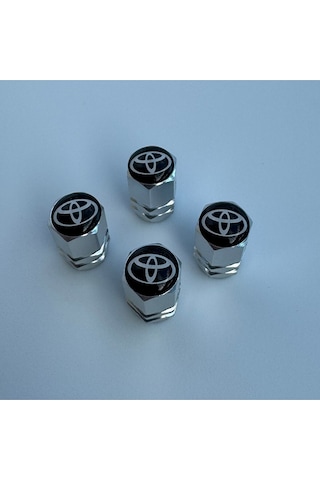 Toyota Verso İle Uyumlu Logolu Alüminyum Sibop Kapağı Ve Silikon Anahtarlık