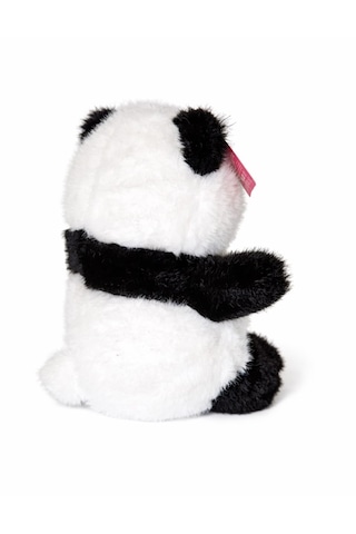 25cm Panda Pofuduk Pelüş Beyaz - Siyah
