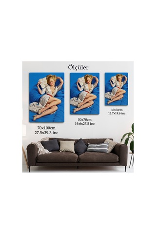 Gil Elvgren Pinup Aşk Mektubu Duvar Yüksek Kaliteli Kanvas Canvas Tablo