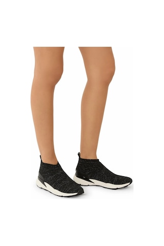 Kurt Geiger Knitted Runner Lüks Tasarım Kadın Sneaker Siyah