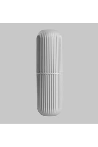 Seyahat Tipi Aksesuar Taşıma Kabı Gözlük Diş Macunu Saklama Kutusu Gri - 1 Adet Gri