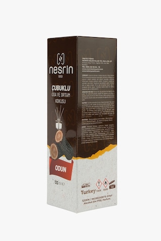 Nesrin 120 Ml Çubuklu Oda Kokusu Odun Bambu Koku, Kalıcı Ortam Kokusu Ve Dekoratif Cam Şişe - 8690352728213od