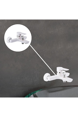 Pronto Tales Serisi Mix Banyo Bataryası Beyaz - Krom