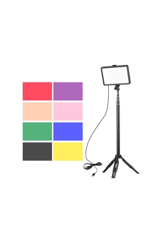 Usb Dolgu Işığı İle Led Video Işık Kiti Siyah 1 Led Siyah