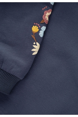 Cigit Kol Nakışlı Sweatshirt 2-10 Yaş Lacivert Lacivert