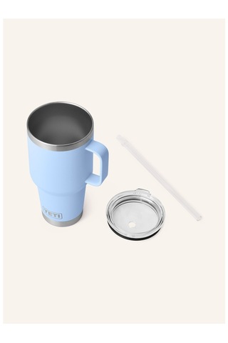 Yeti Termal Kupa 1l , Çift Cidarlı, Paslanmaz Çelik, Pipetli Ve Saplı Açık Mavi