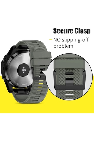 Sones Garmin Marq Athlete Gen 2 22mm Hızlı Açılan Silikon Saat Kordonu