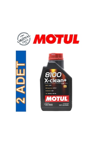 Motul 8100 X-Clean+ C3 5W-30 Motor Yağı 2 x 1 L