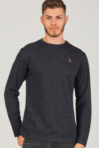 V4001 Dewberry Erkek Sweatshırt-lacivert Lacivert
