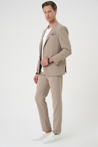 Efor Slim Fit Torba Cep Spandex Karışımlı Casual Bej Ceket C 714 Bej