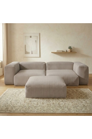 Relax Köşe Koltuk Takımı Sünger Koltuk Kanepe Divan Gri