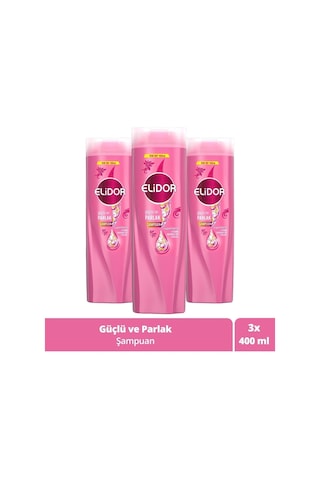 Elidor Güçlü ve Parlak Superblend Saç Bakım Şampuanı 3 x 400 ML