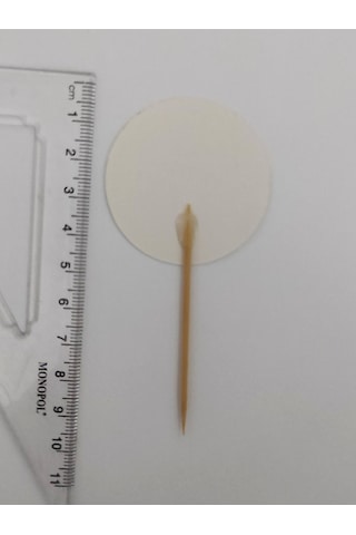 30 Adet Dekoratif Karton Basket Topu Şeklinde Pasta Kürdanı 6,5 Cm