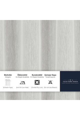 Gauze Fabric Design Lüks İpeksi Dokulu Bambu Kırışmaz Ütü Gerektirmez Ekru 175x250 Normal Pile 1 X 2.5 Yüksek Çok Renkli
