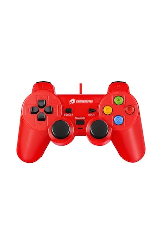 Gamebooster Gb-j101r Kırmızı Kablolu Titreşimli Gamepad Pc Uyumlu